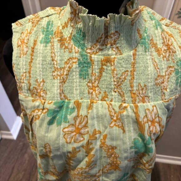 Joie NWT Mika Pastel Green Multi Print Sleeveless Top XL - Picture 3 of 8